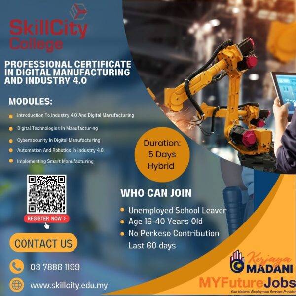 PROFESSIONAL CERTIFICATE IN DIGITAL MANUFACTURING AND INDUSTRY 4.0